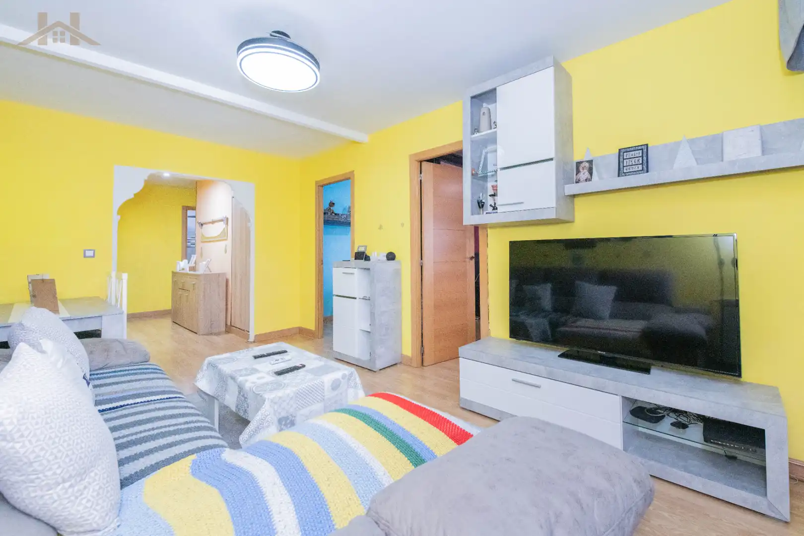 Wohnzimmer von Wohnung zum Verkauf in Fuenlabrada mit Klimaanlage, Heizung und Parkett