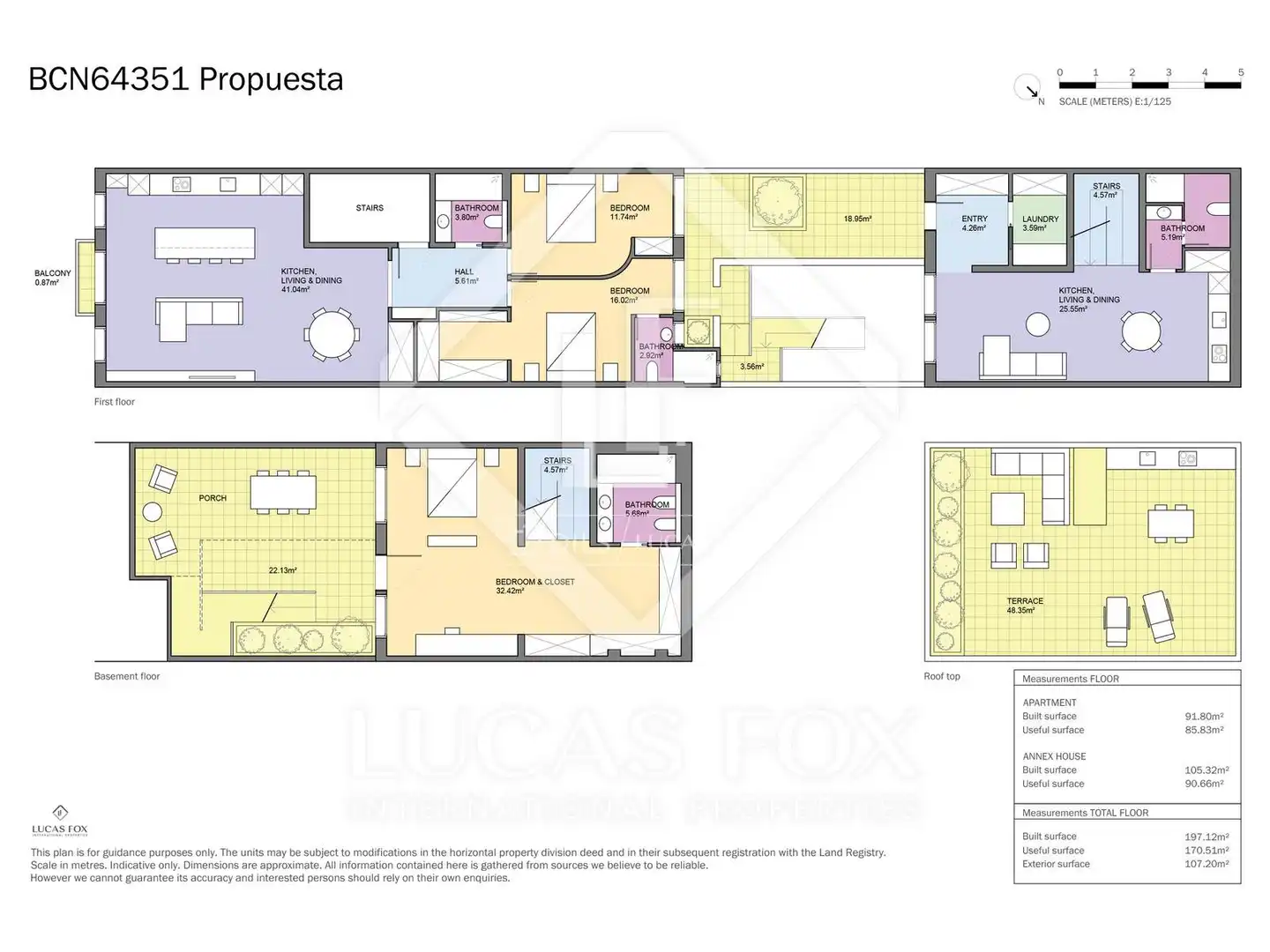 Wohnung zum Verkauf in Barcelona mit Terrasse und Balkon