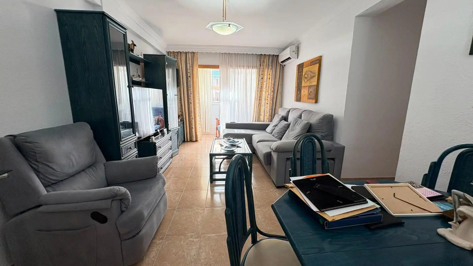 Sala de estar de Piso en venta en Málaga con Aire acondicionado, Terraza y Amueblado