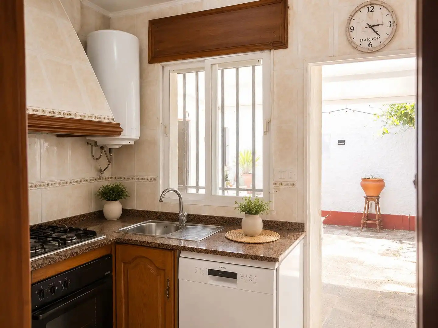 Kitchen of Detached homes for rent in Chiclana de la Frontera  with Air Conditioner, Furnished and Oven