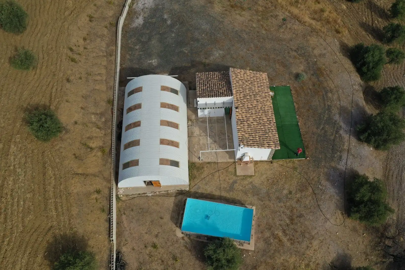 Piscina de Finca rústica en venta en Alozaina con Aire acondicionado, Calefacción y Jardín privado