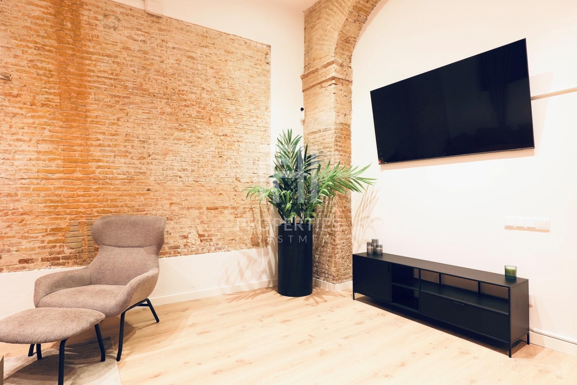 Sala d'estar de Dúplex en venda en  Barcelona Capital