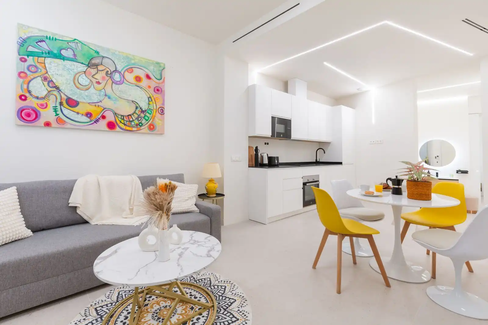 Wohnzimmer von Wohnung zum Verkauf in Málaga mit Klimaanlage, Heizung und Möbliert