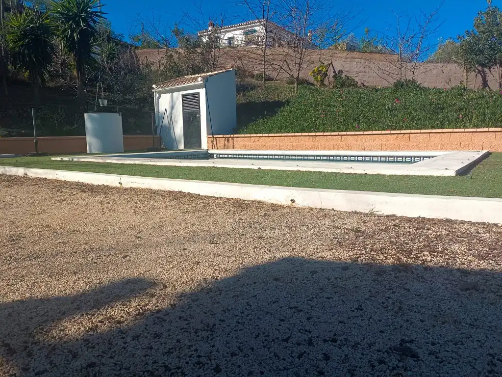 Garten von Country house zum Verkauf in Casabermeja mit Privatgarten, Schwimmbad und Möbliert