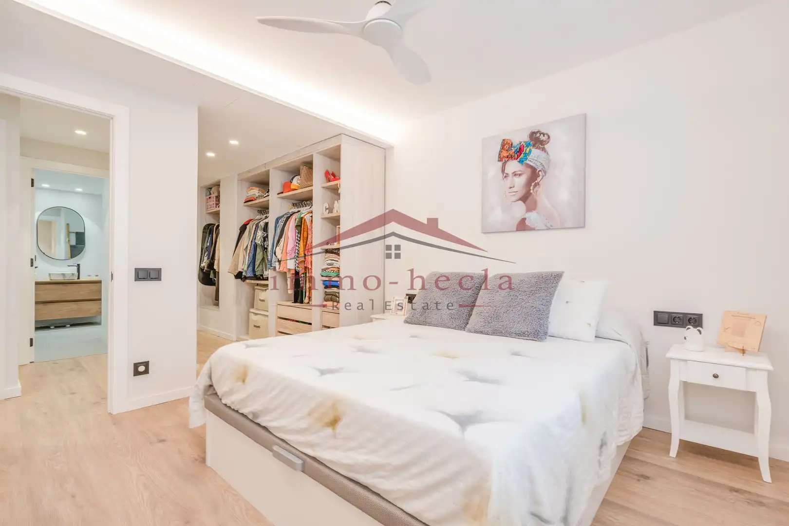 Schlafzimmer von Wohnung zum Verkauf in Santa Margarida de Montbui mit Heizung und Balkon