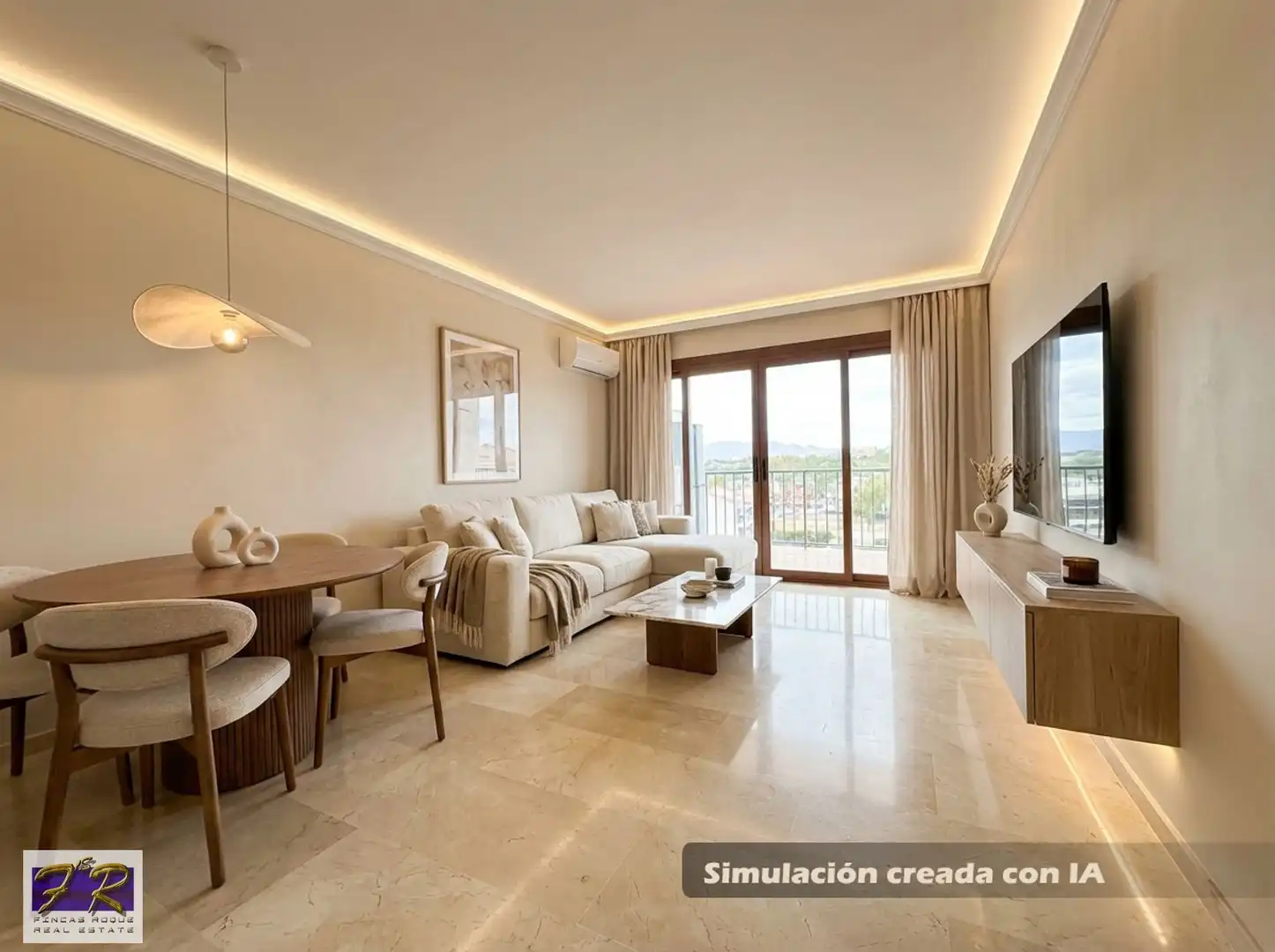 Sala de estar de Piso en venta en Alcúdia con Aire acondicionado, Terraza y Piscina