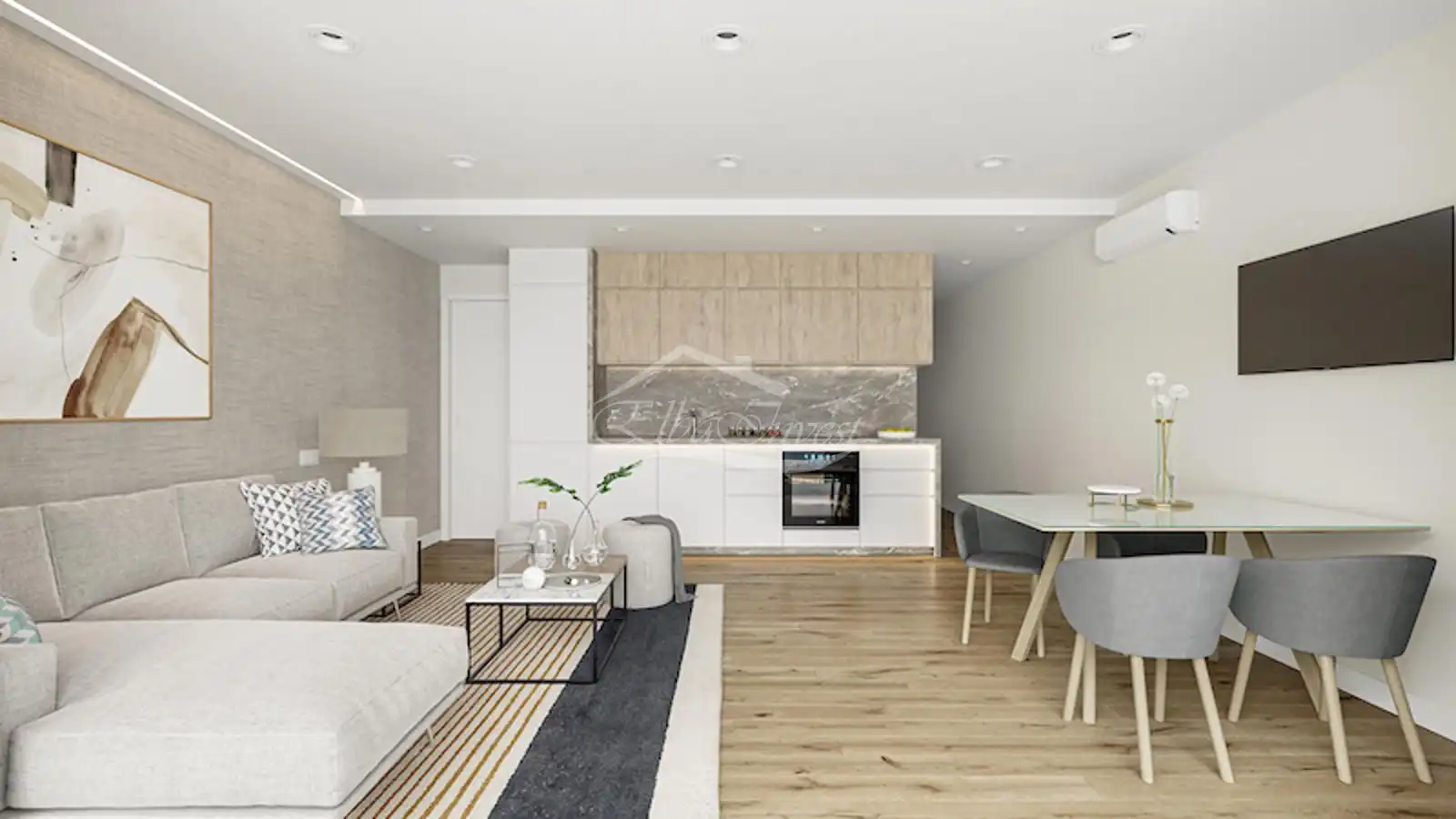 Sala d'estar de Dúplex en venda en Santiago del Teide amb Aire condicionat, Parquet i Terrassa
