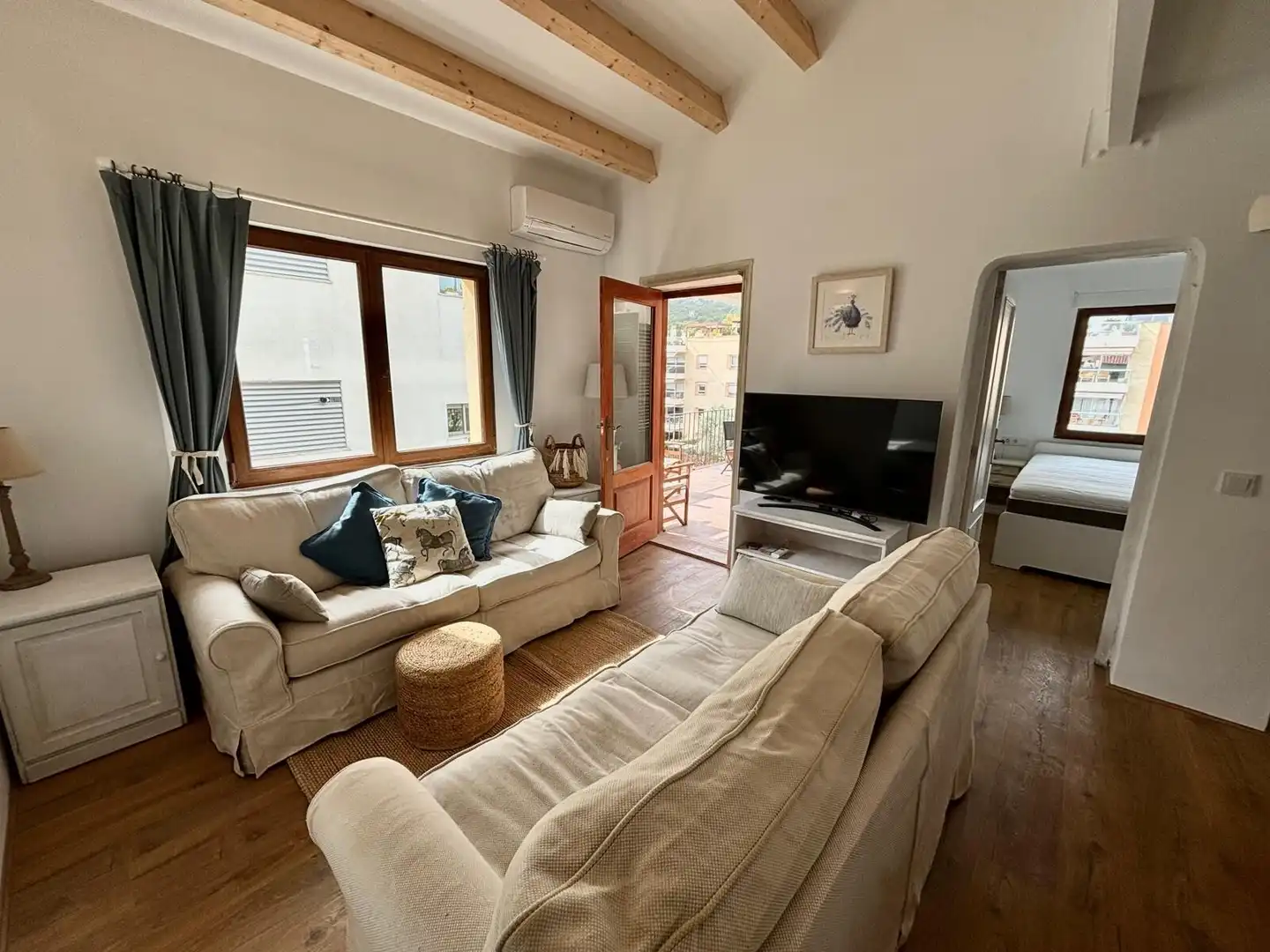 Sala de estar de Ático de alquiler en  Palma de Mallorca con Terraza, Amueblado y Balcón