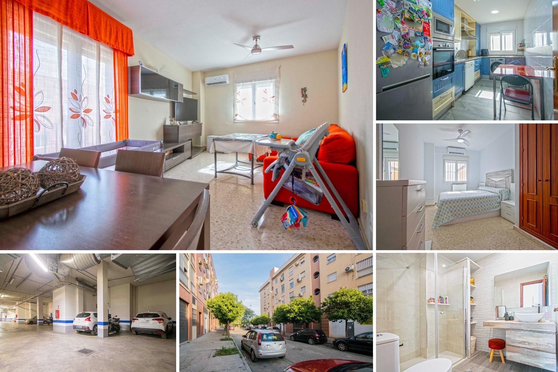 Exterior view of Flat for sale in  Sevilla Capital  with Air Conditioner and Storage room