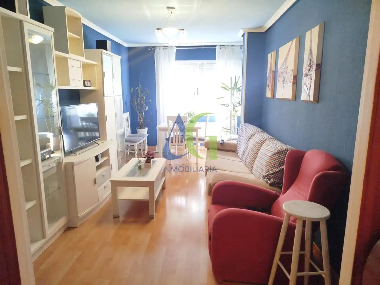 Wohnzimmer von Wohnung zum Verkauf in San Andrés del Rabanedo mit Heizung, Parkett und Terrasse