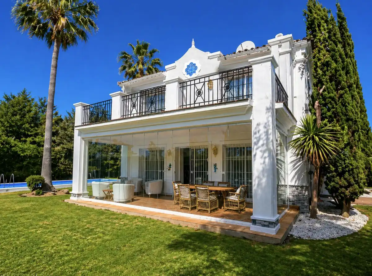 Jardín de Casa o chalet en venta en Manilva con Aire acondicionado, Jardín privado y Terraza