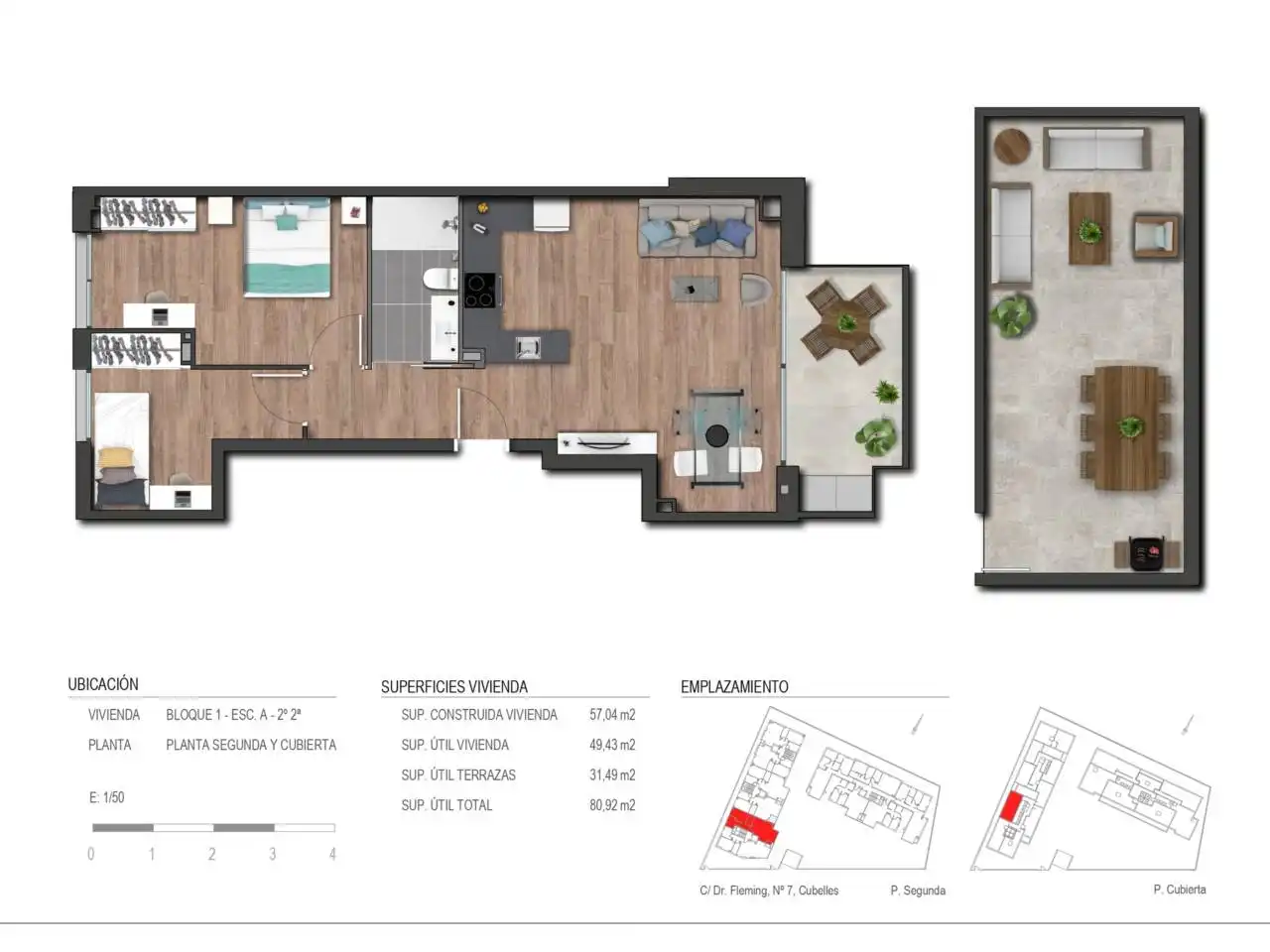 Apartamento en venta en Cubelles con Aire acondicionado, Calefacción y Parquet