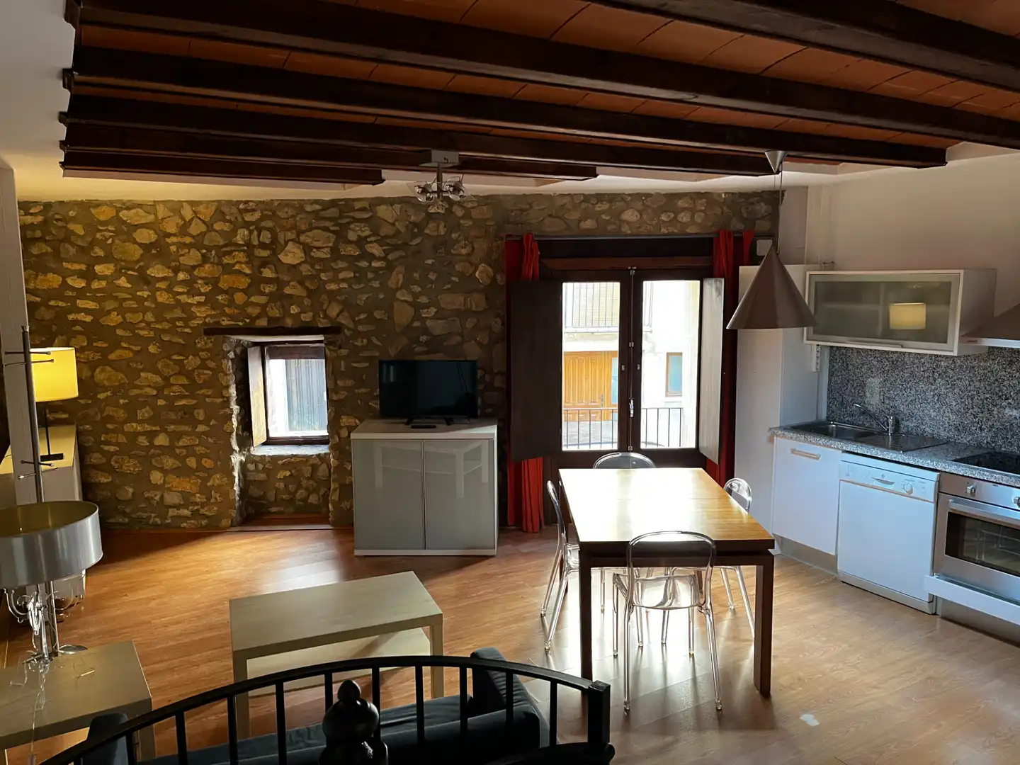 Wohnzimmer von Maisonette zum Verkauf in Sant Mateu mit Klimaanlage, Heizung und Parkett