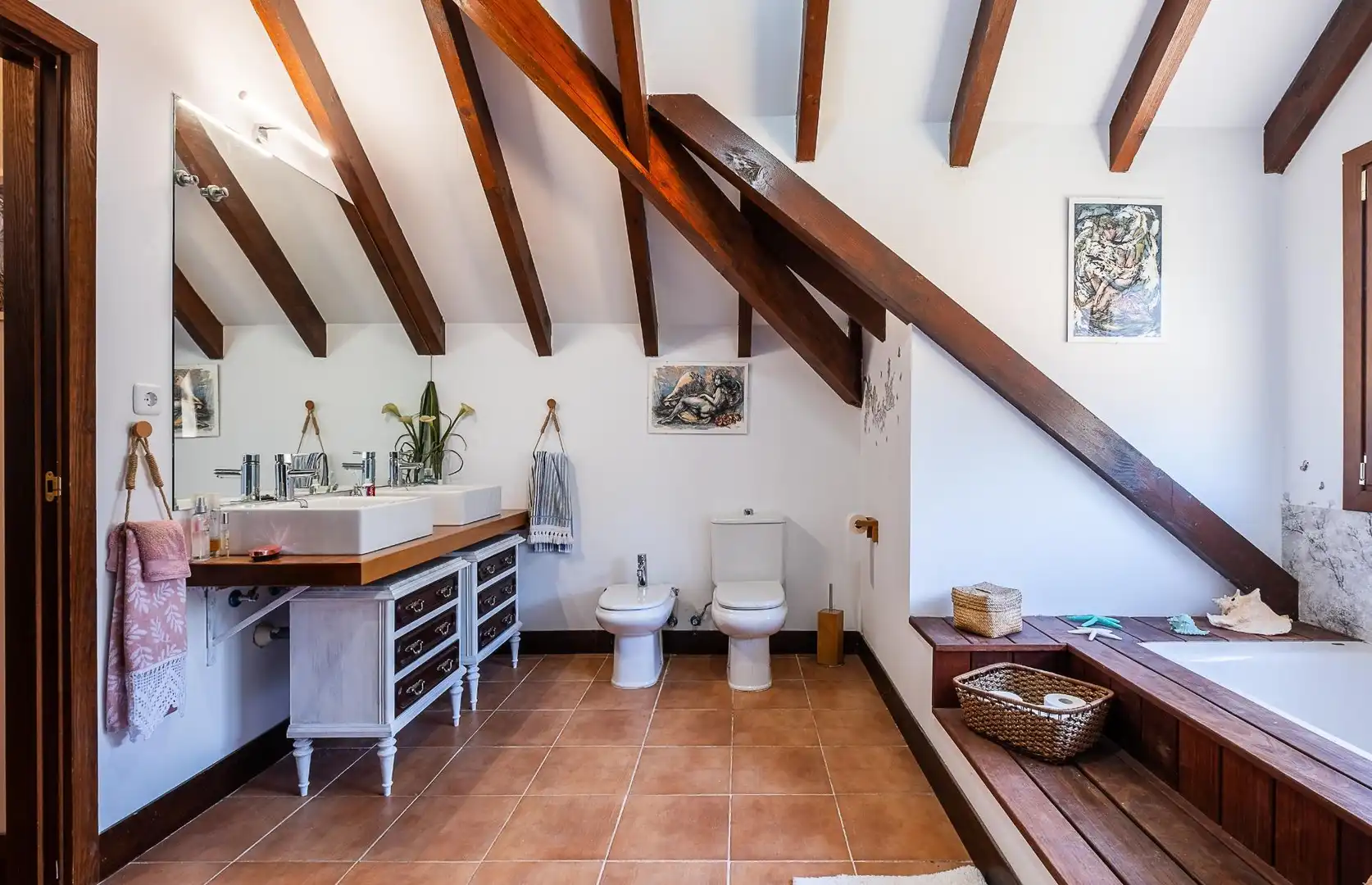 Bany de Casa o xalet en venda en Guadarrama amb Aire condicionat, Calefacció i Jardí privat