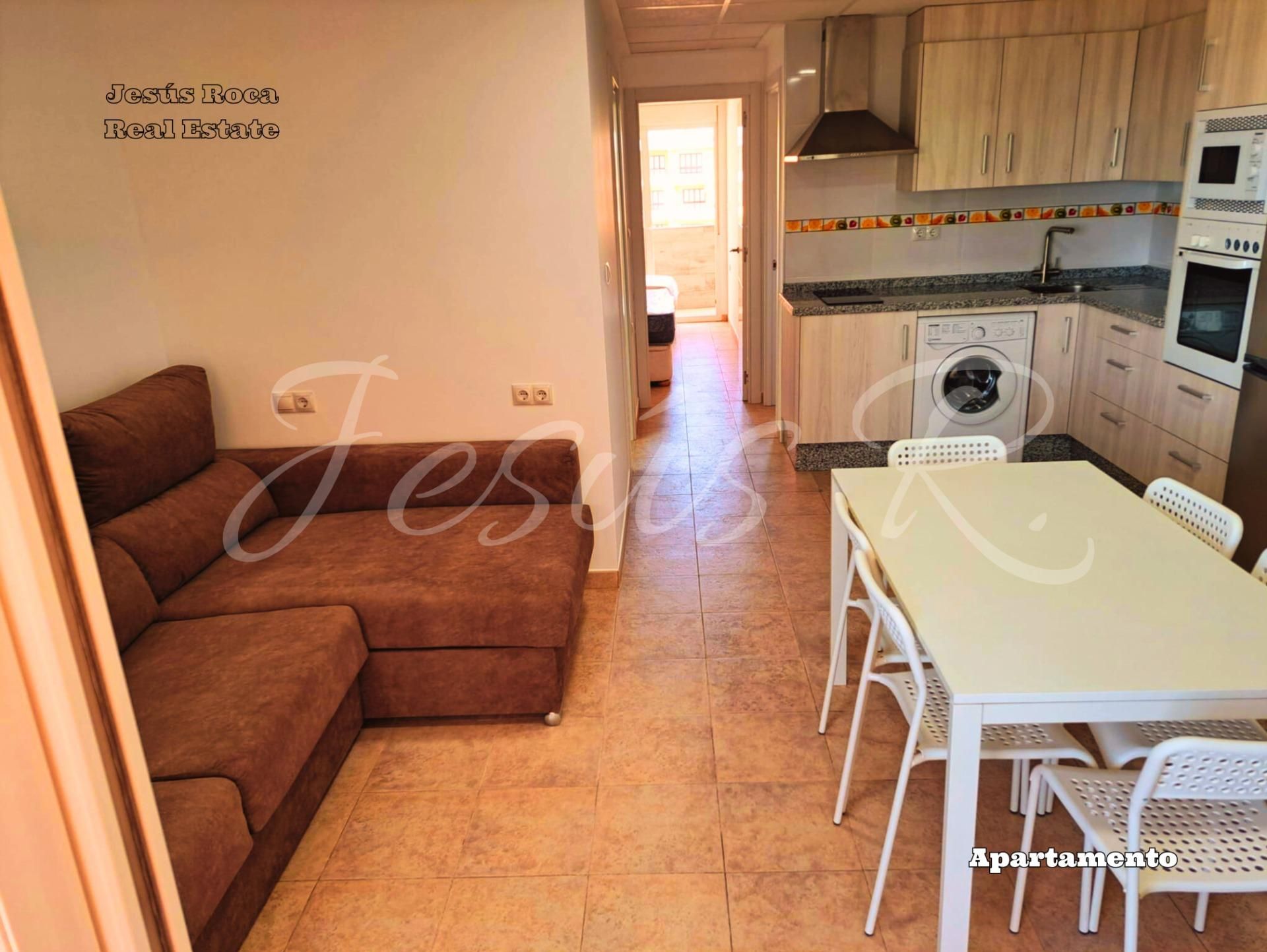 Dormitori de Apartament en venda en La Manga del Mar Menor amb Jardí privat, Moblat i Balcó