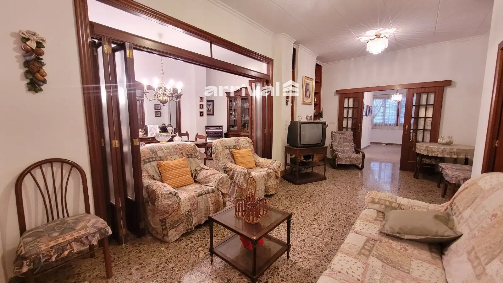 Sala de estar de Casa o chalet en venta en Càrcer con Jardín privado, Terraza y Balcón
