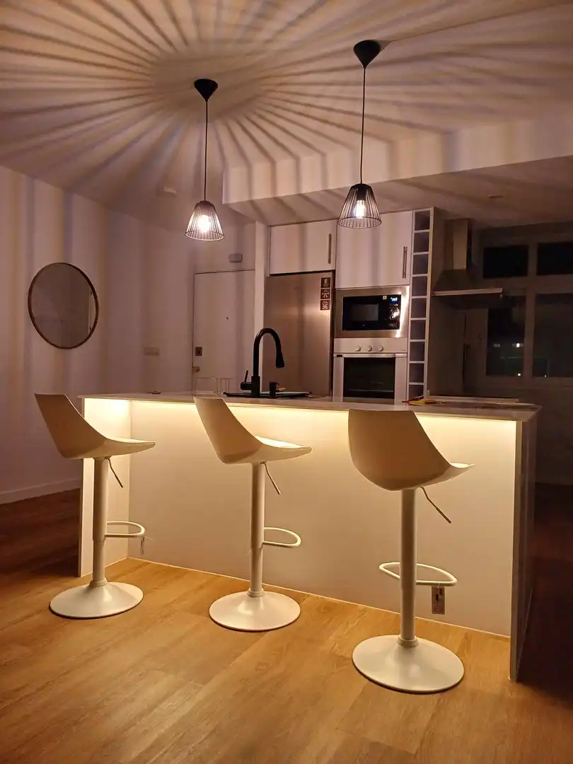 Kitchen of Apartments for share in Ronda  with Air Conditioner, Terrace and Furnished