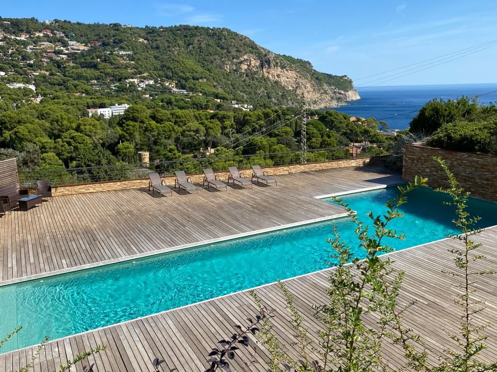 Swimming pool of Single-family semi-detached to rent in Begur  with Air Conditioner, Heating and Private garden