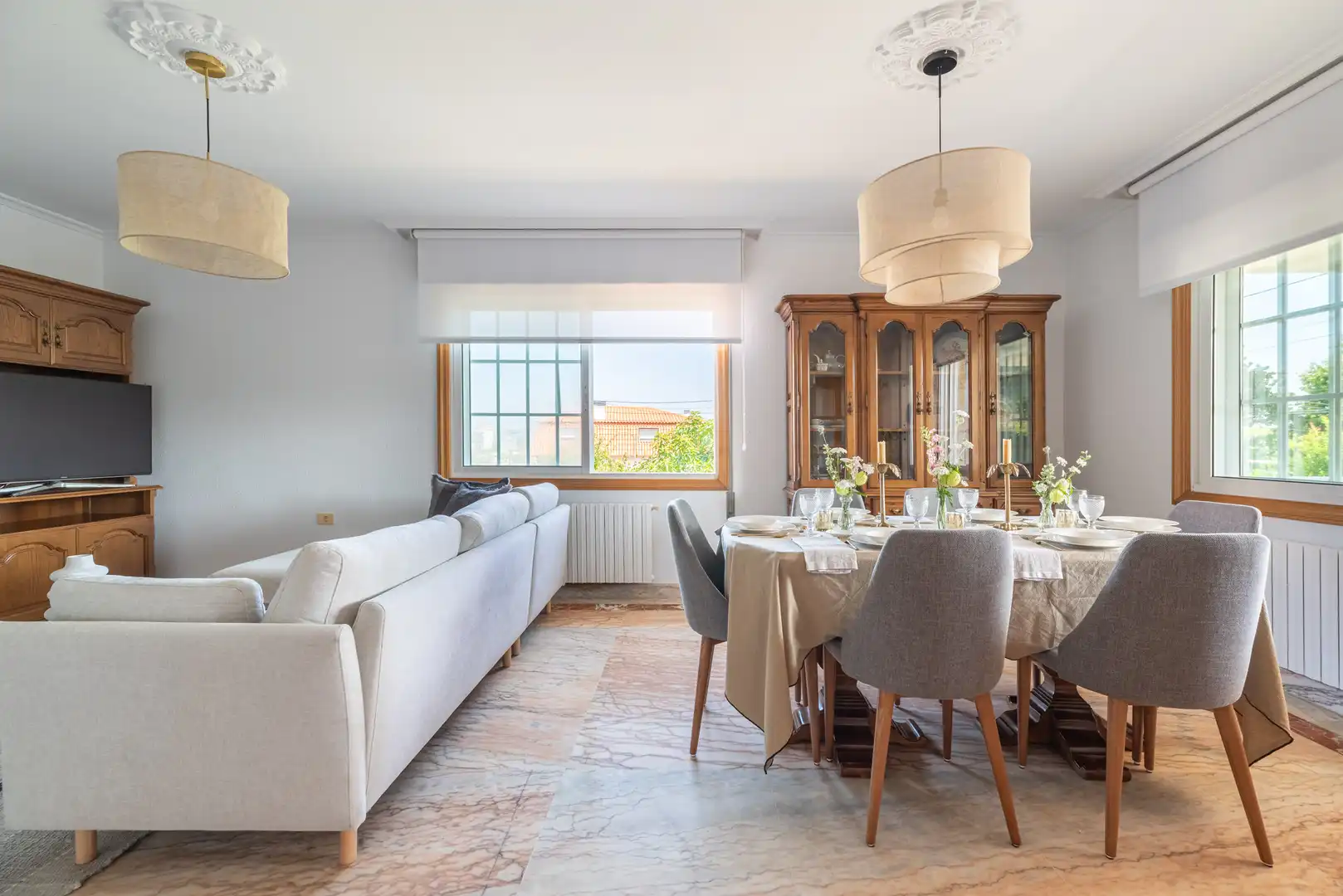 Dining room of Houses for sale in Vigo   with Heating, Private garden and Terrace