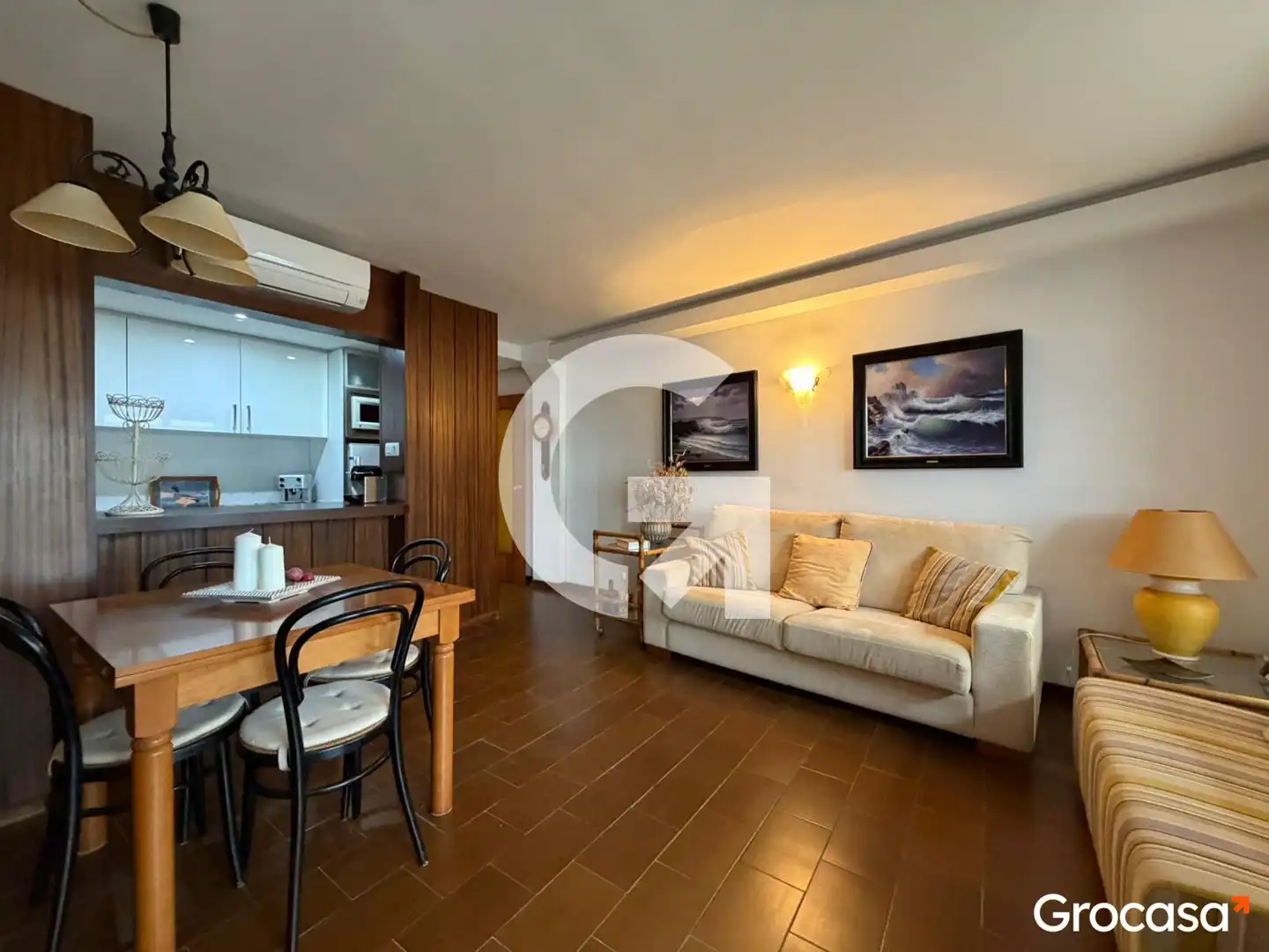 Sala d'estar de Apartament en venda en Tossa de Mar amb Aire condicionat, Terrassa i Forn