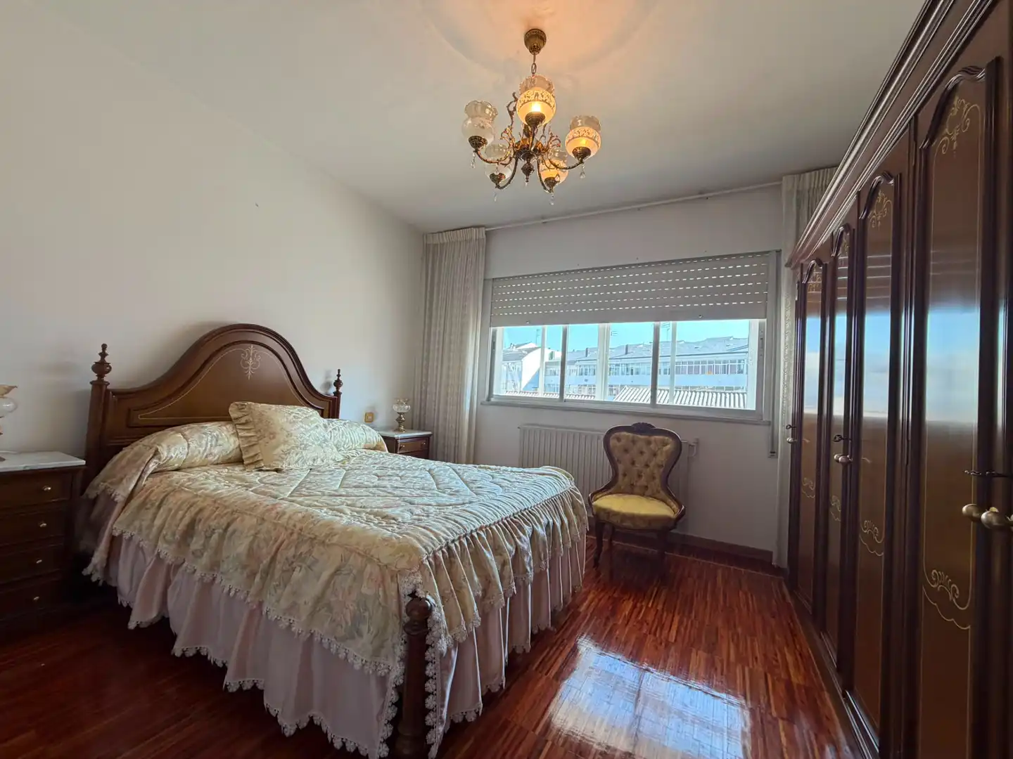 Bedroom of Flat for rent in Lugo  with Heating, Furnished and Oven