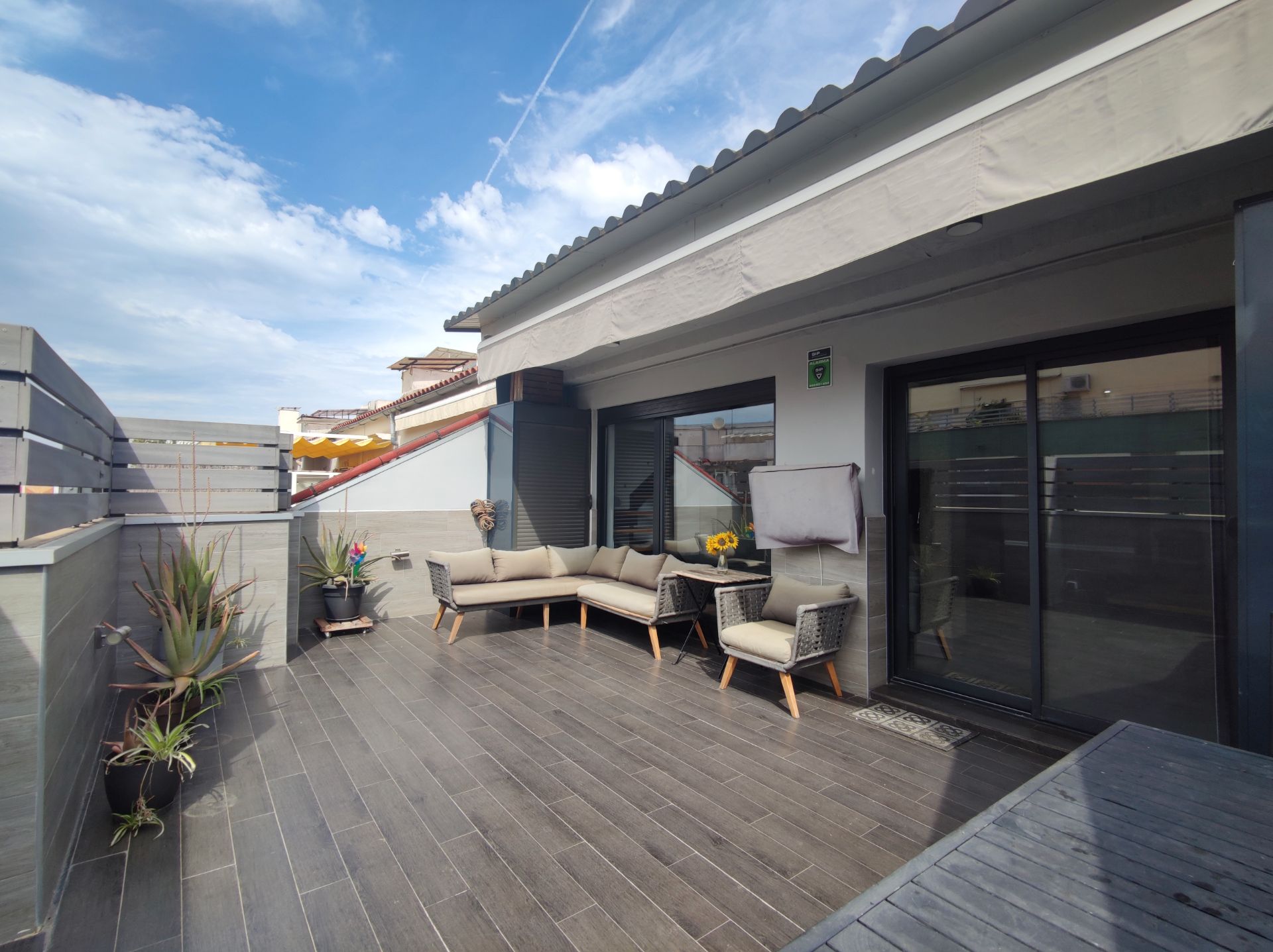 Terrace of Attic for sale in  Barcelona Capital  with Air Conditioner, Heating and Parquet flooring