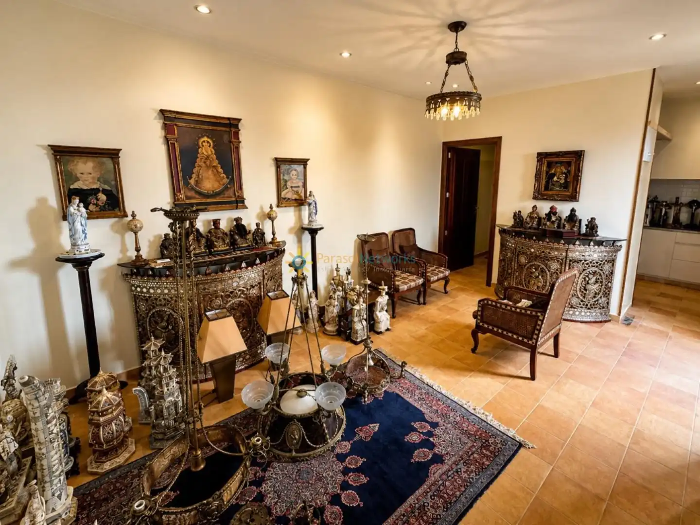 Sala d'estar de Casa adosada en venda en Rafelcofer amb Terrassa, Traster i Moblat