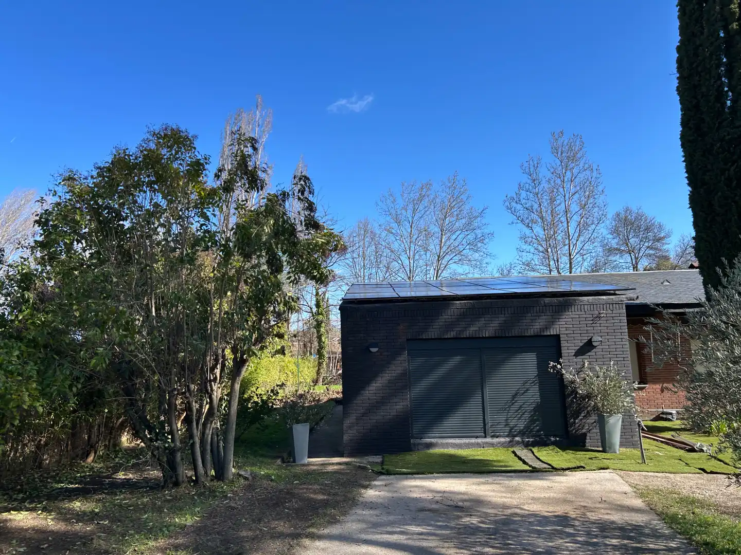 Exterior view of Houses for sale in Villanueva de la Cañada  with Air Conditioner, Heating and Private garden
