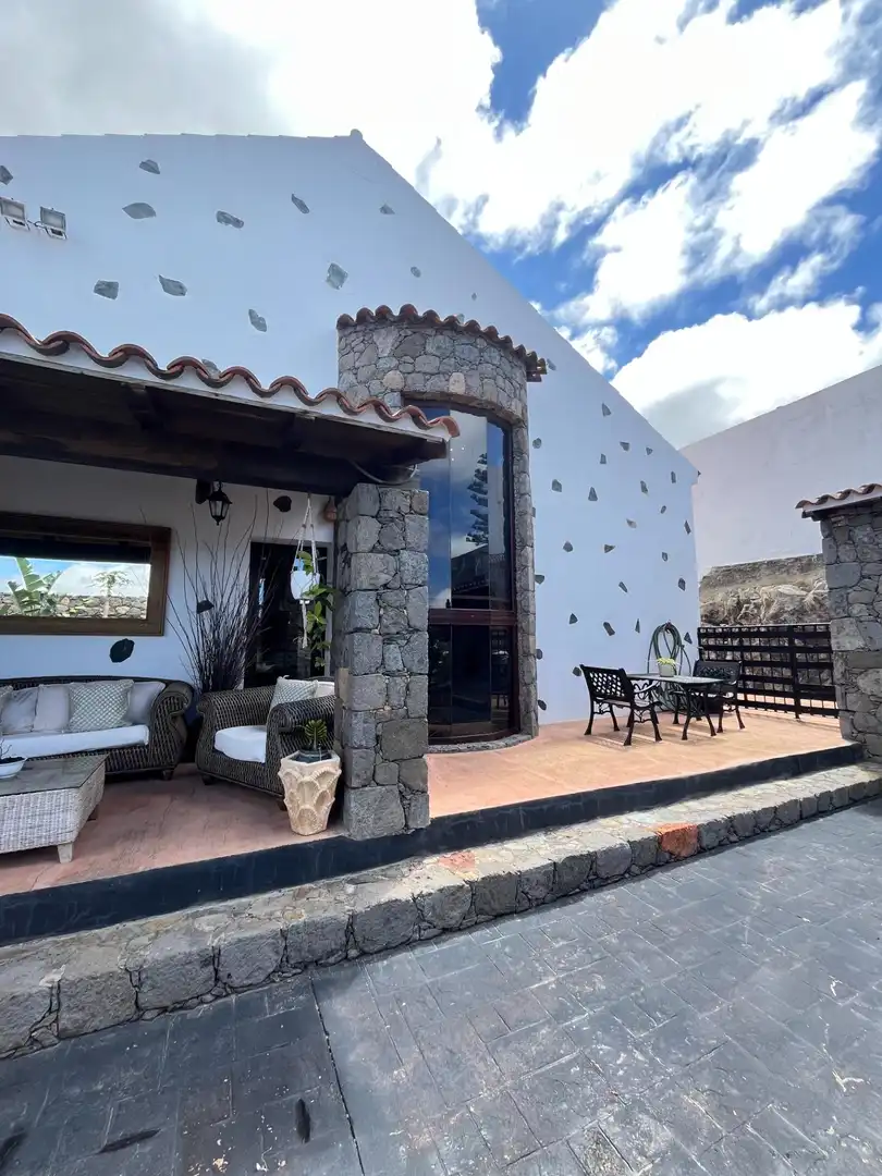 Terraza de Casa o chalet en venta en Moya (Las Palmas) con Jardín privado, Terraza y Amueblado