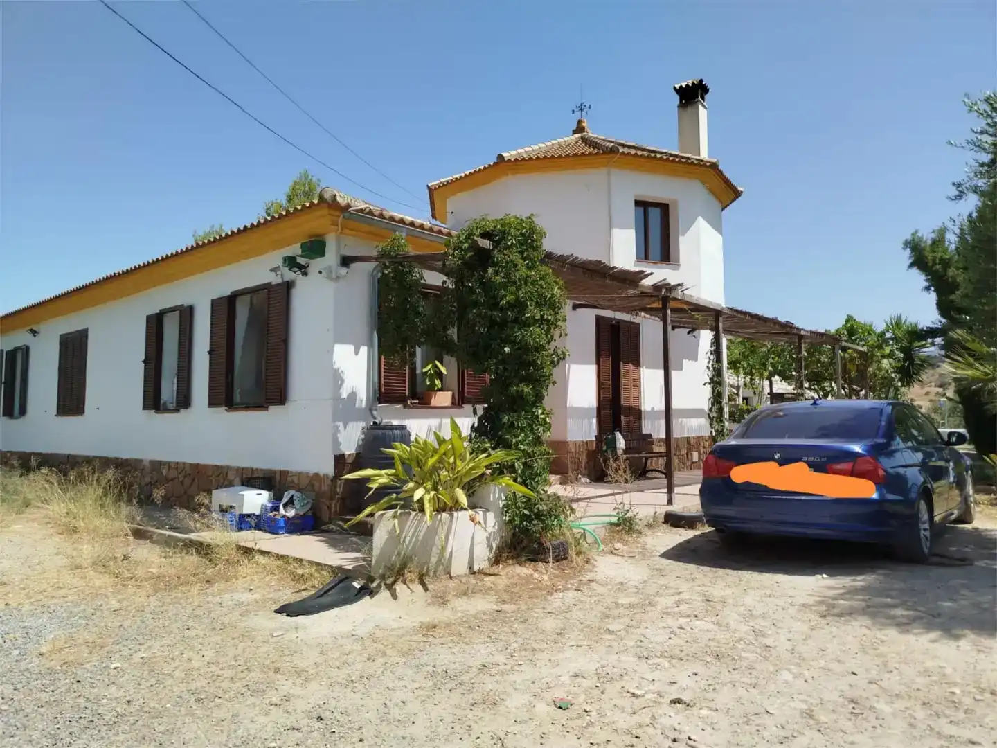 Vista exterior de Casa o chalet en venta en Algodonales con Jardín privado, Piscina y Amueblado