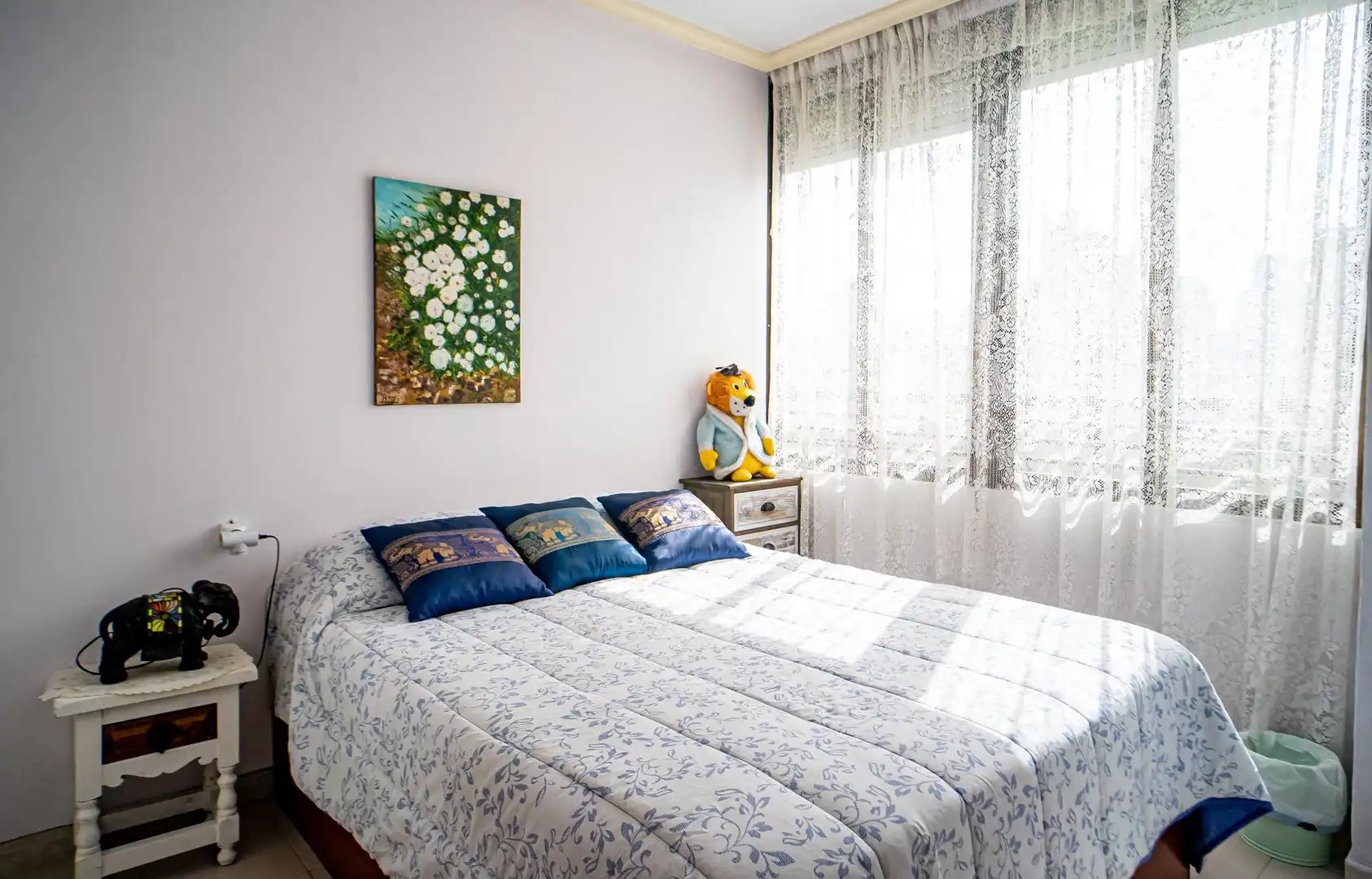 Dormitori de Apartament en venda en Benidorm amb Jardí privat i Piscina comunitària
