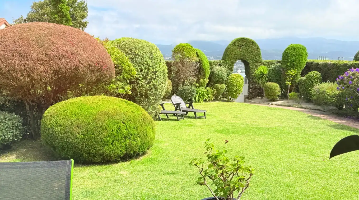 Garden of Houses for rent in Baiona  with Private garden, Terrace and Balcony
