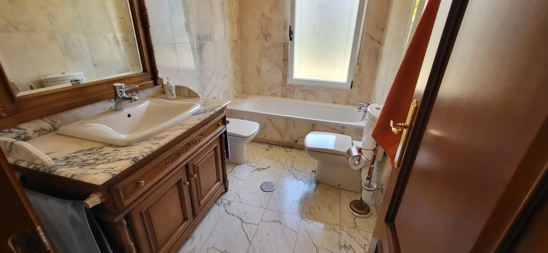 Baño de Casa o chalet en venta en Albacete con Aire acondicionado, Jardín privado y Terraza