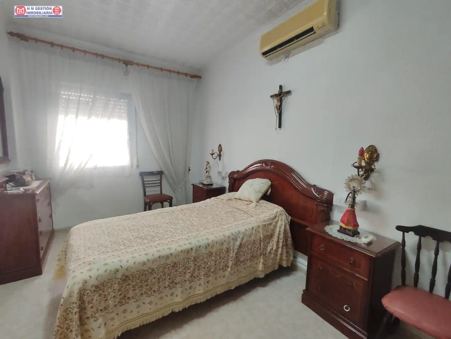 Schlafzimmer von Einfamilien-Reihenhaus zum Verkauf in Alcázar de San Juan mit Klimaanlage
