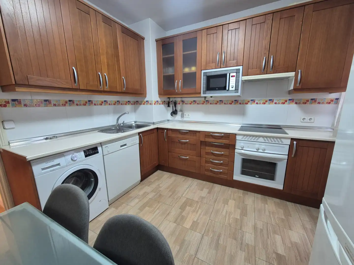 Küche von Wohnung zur Miete in Madrid mit Klimaanlage, Heizung und Möbliert