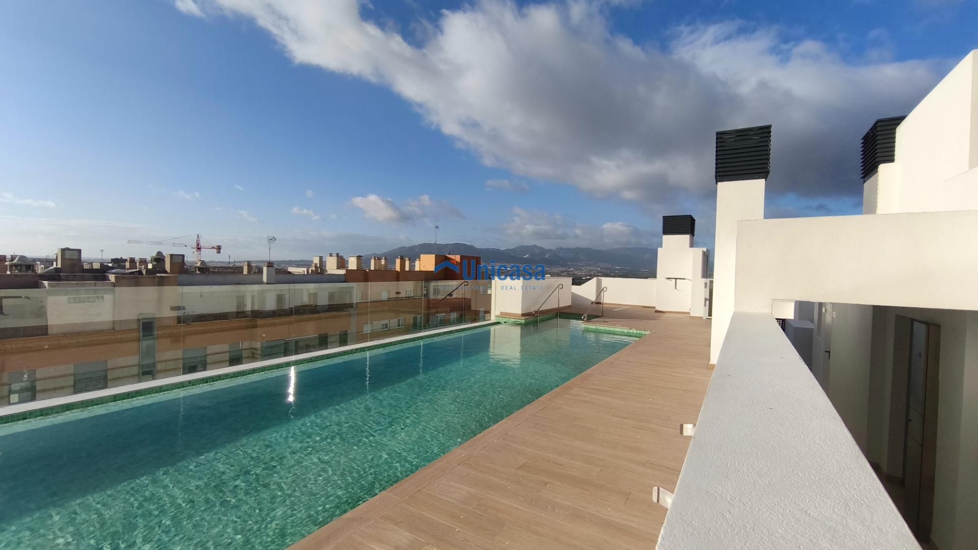 Swimming pool of Flat for sale in Málaga Capital  with Air Conditioner, Terrace and Storage room