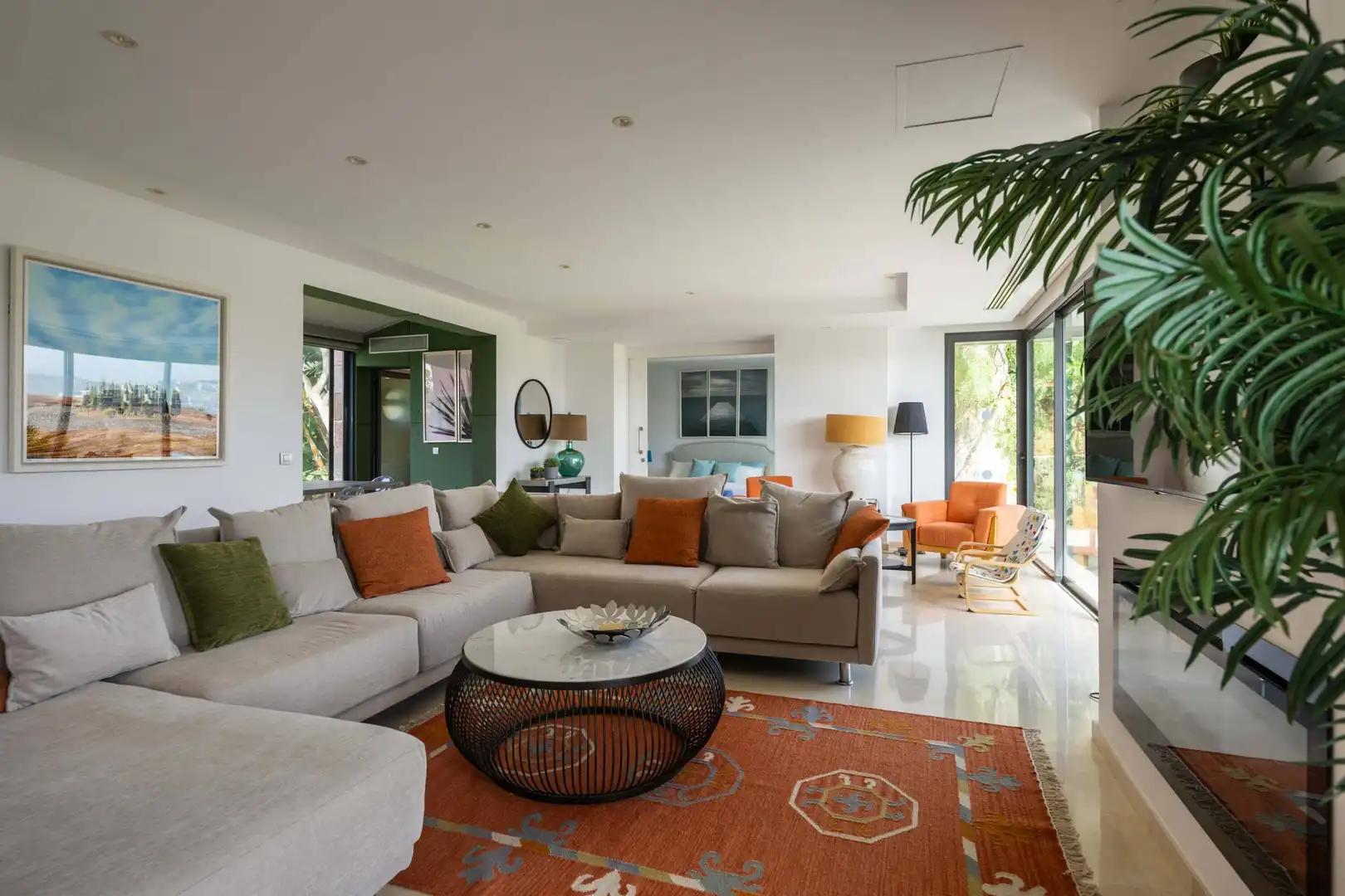 Sala d'estar de Casa o xalet en venda en Salobre Golf