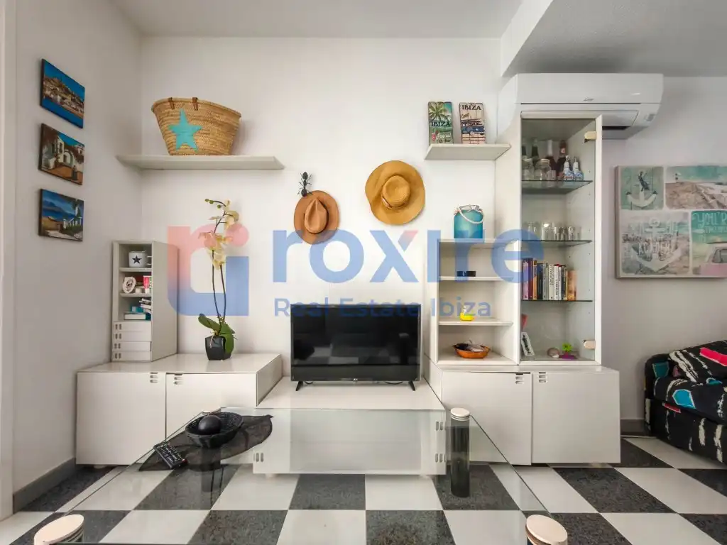 Living room of Apartments for rent in Sant Josep de sa Talaia  with Air Conditioner, Furnished and Washing machine