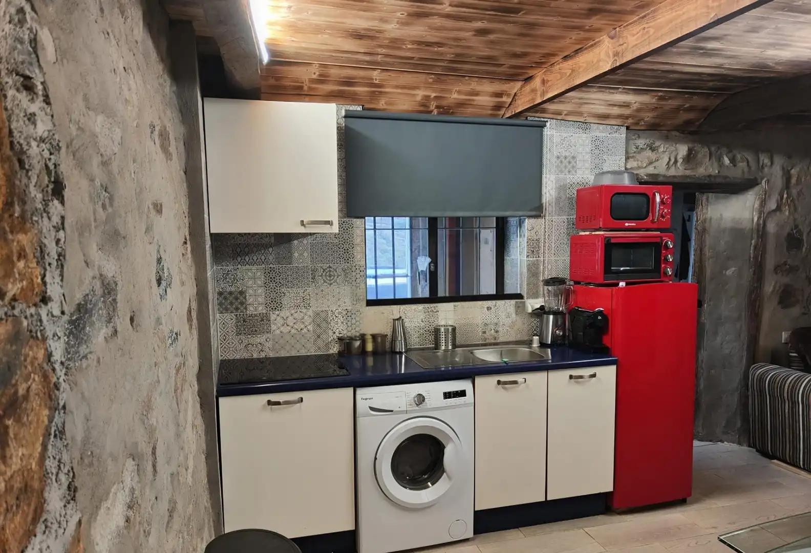 Küche von Country house zur Miete in Vallehermoso mit Klimaanlage, Möbliert und Waschmaschine