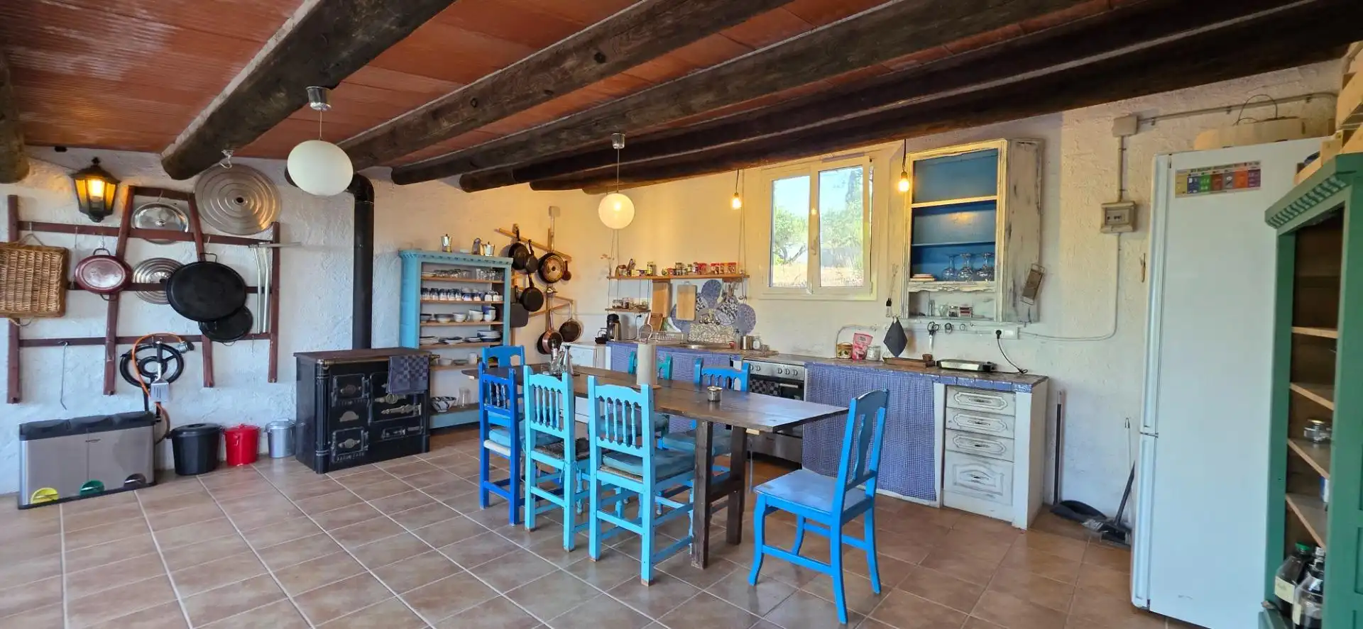 Cocina de Finca rústica en venta en El Perelló con Calefacción, Jardín privado y Terraza