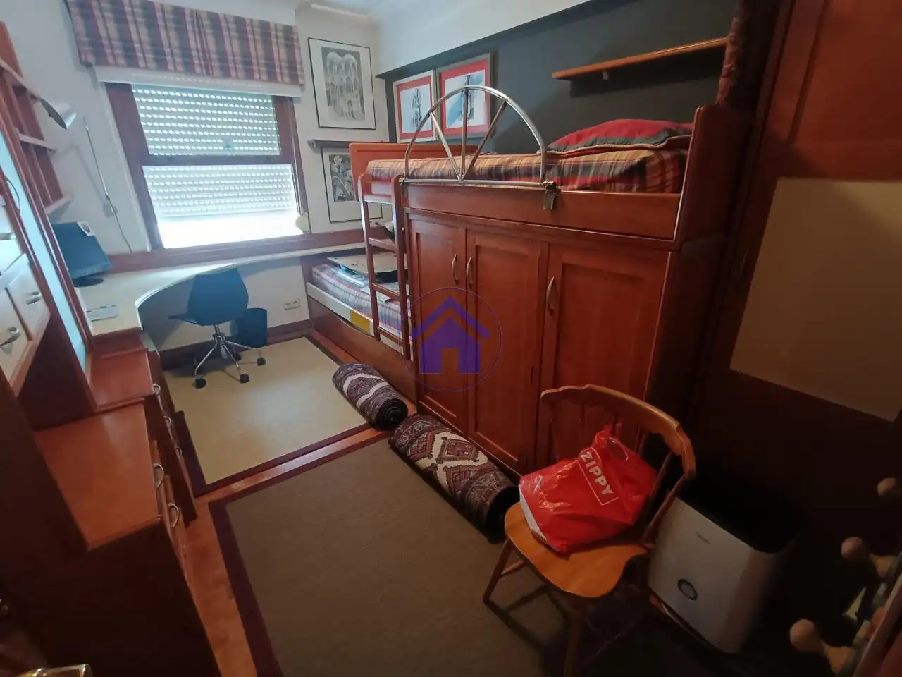 Bedroom of Flat for rent in Vigo   with Heating, Parquet flooring and Terrace