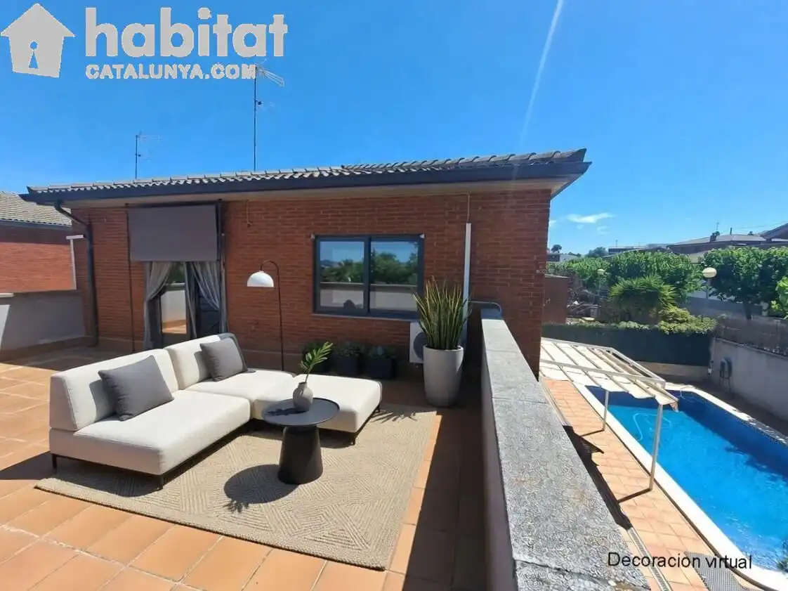 Terrassa de Casa o xalet en venda en Masquefa amb Aire condicionat, Calefacció i Jardí privat