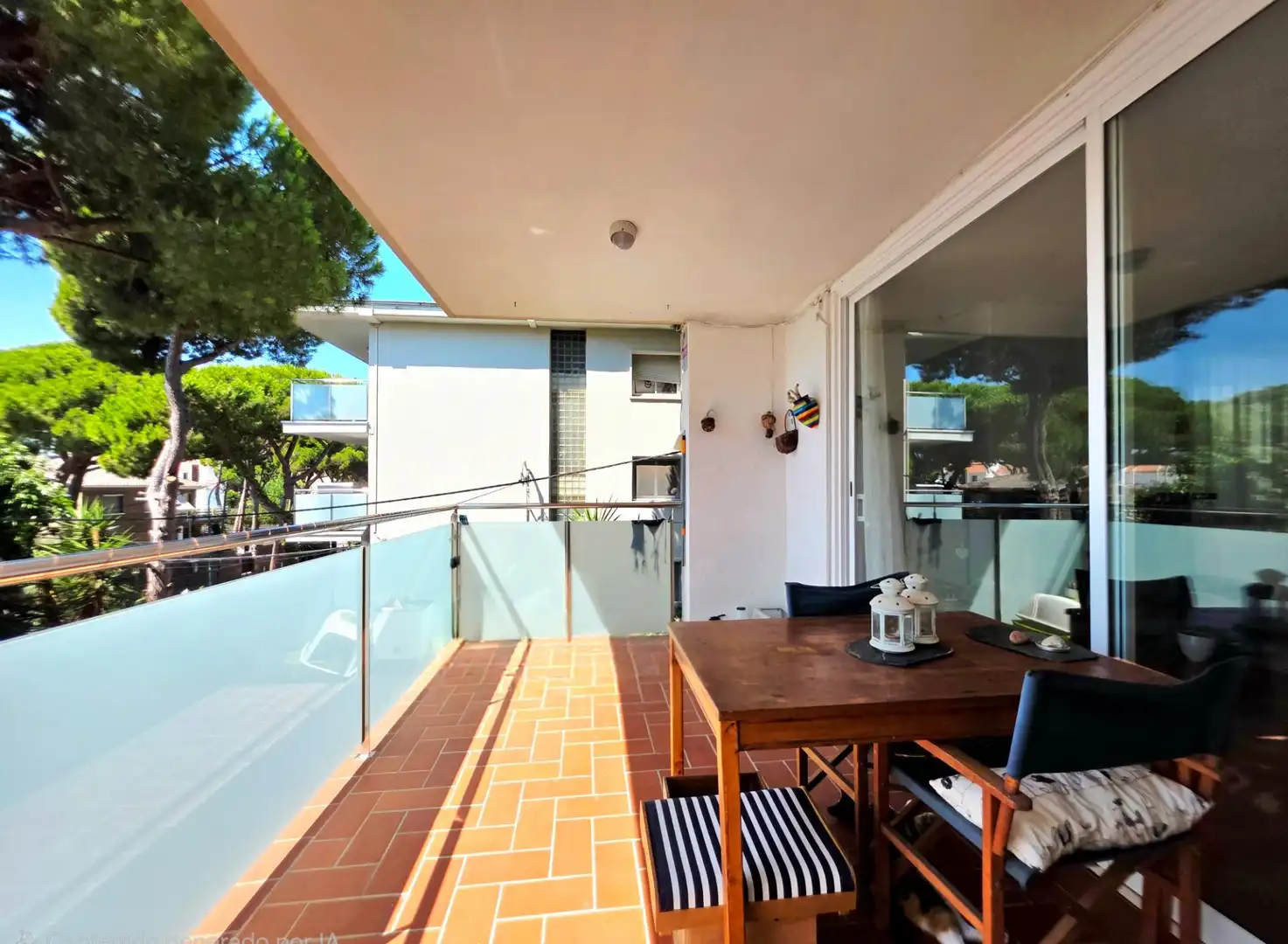 Balcony of Flat for sale in Castelldefels  with Heating, Parquet flooring and Terrace