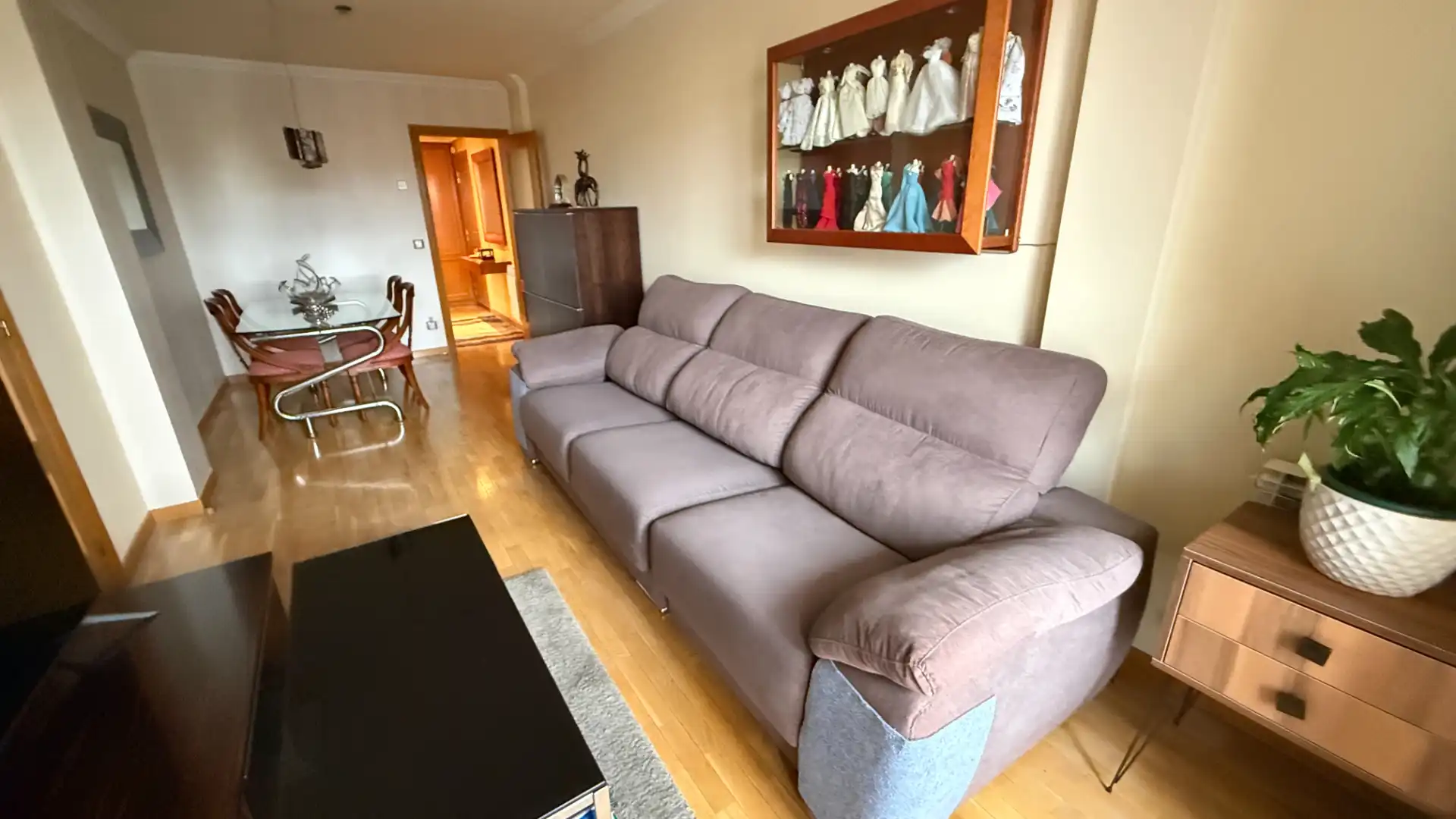 Sala de estar de Ático en venta en Palencia Capital con Terraza, Trastero y Amueblado