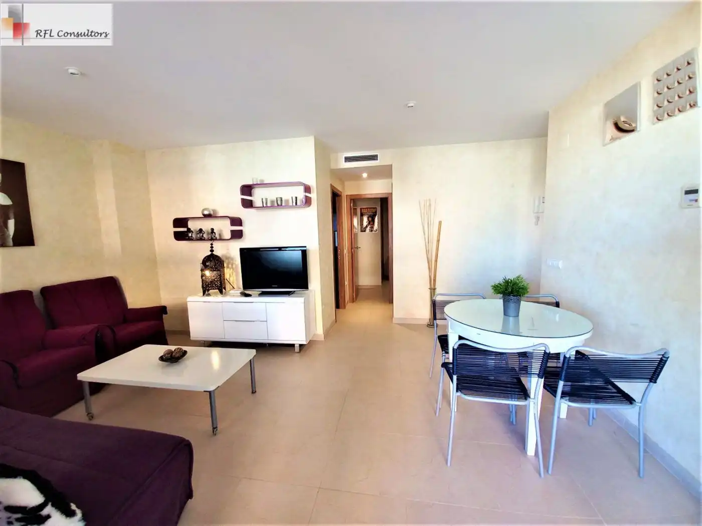 Sala d'estar de Planta baixa en venda en Oropesa del Mar / Orpesa amb Aire condicionat, Terrassa i Moblat