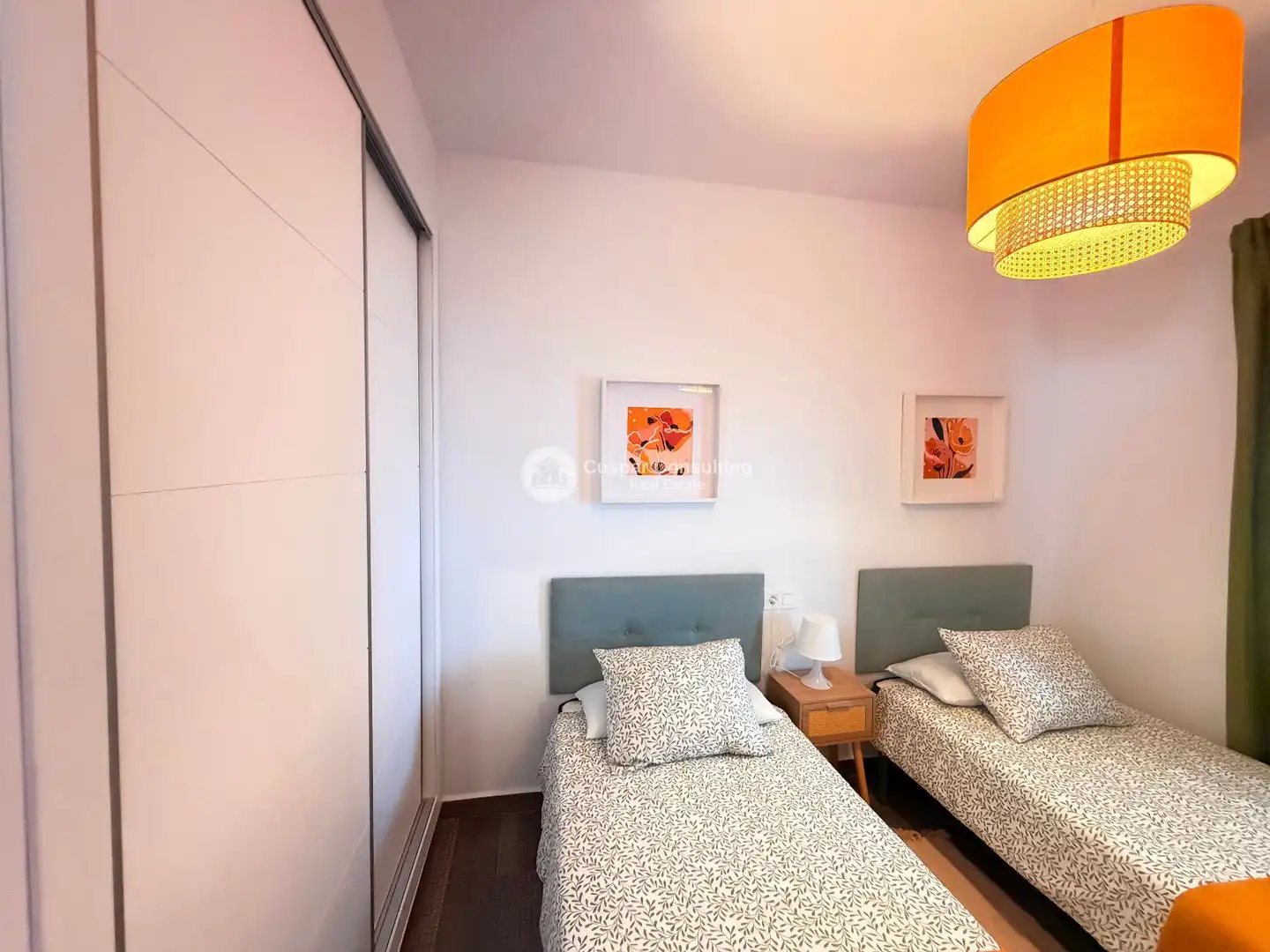 Schlafzimmer von Einfamilien-Reihenhaus zur Miete in San Javier mit Klimaanlage, Heizung und Privatgarten