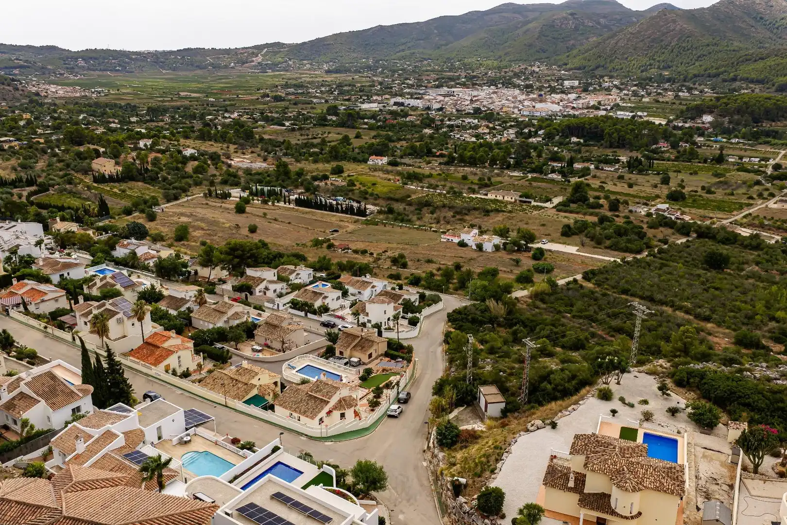 Vista exterior de Casa o chalet en venta en Xaló con Aire acondicionado, Jardín privado y Terraza