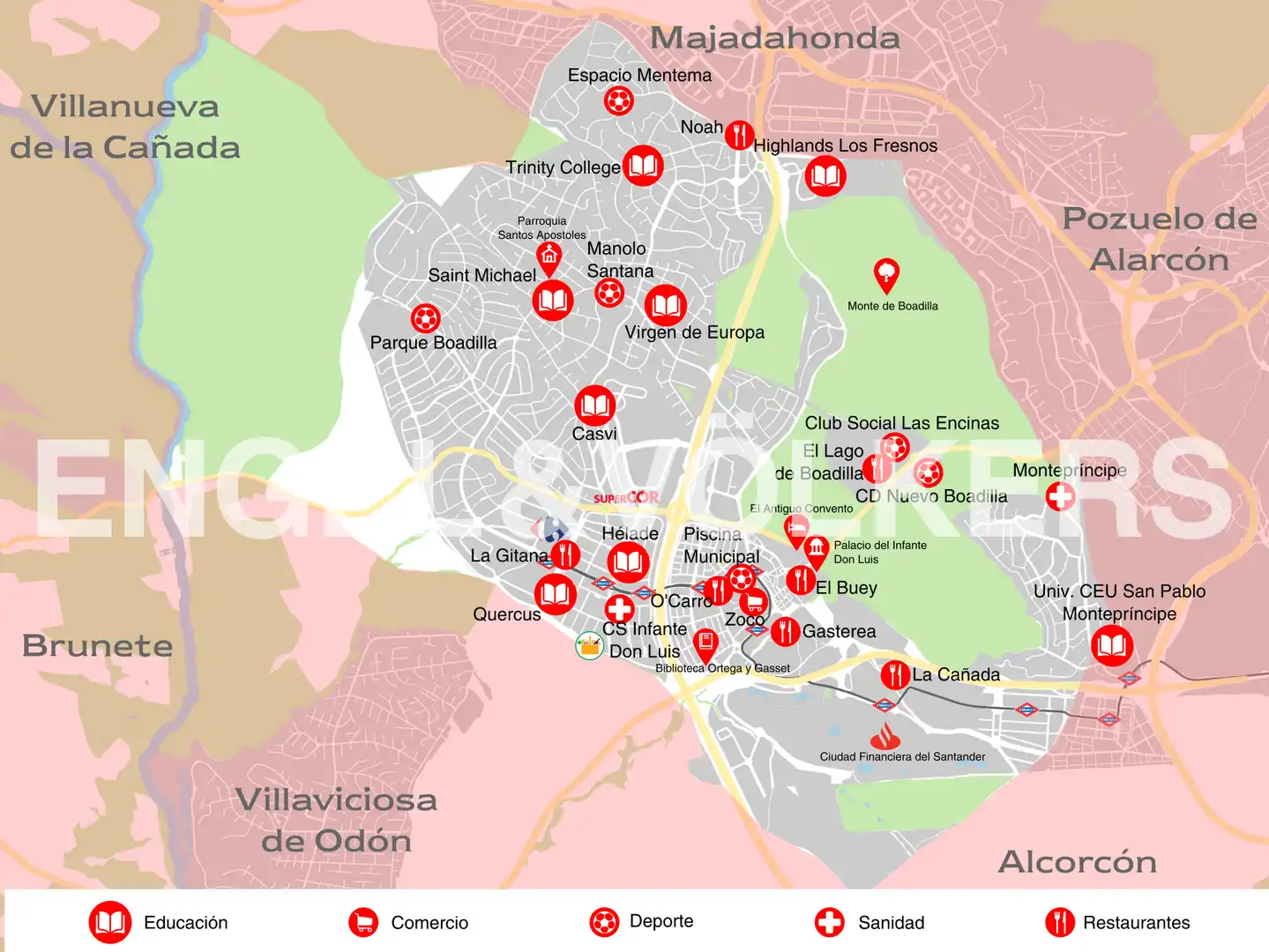 Houses for rent in Parque Boadilla