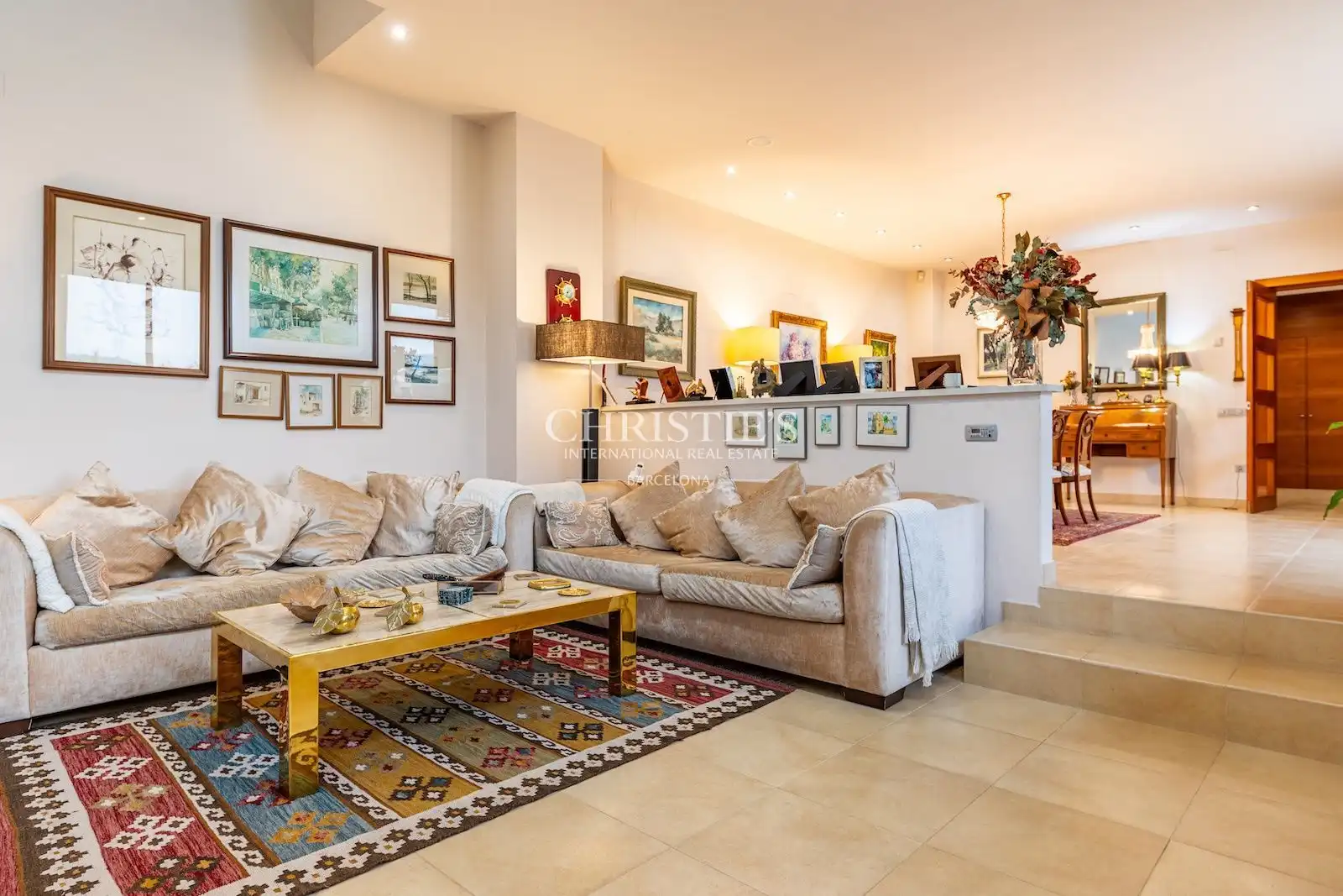 Sala de estar de Casa o chalet en venta en Vallromanes con Calefacción, Jardín privado y Terraza