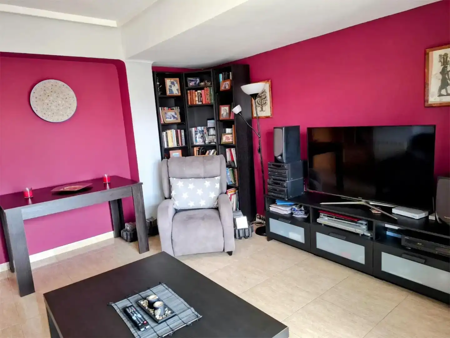 Wohnzimmer von Wohnung zum Verkauf in Cullera mit Ofen, Waschmaschine und Balkon